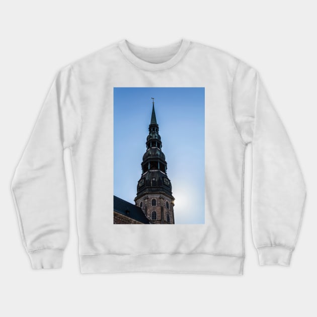 Tower of St. Peter’s Church Crewneck Sweatshirt by lena-maximova